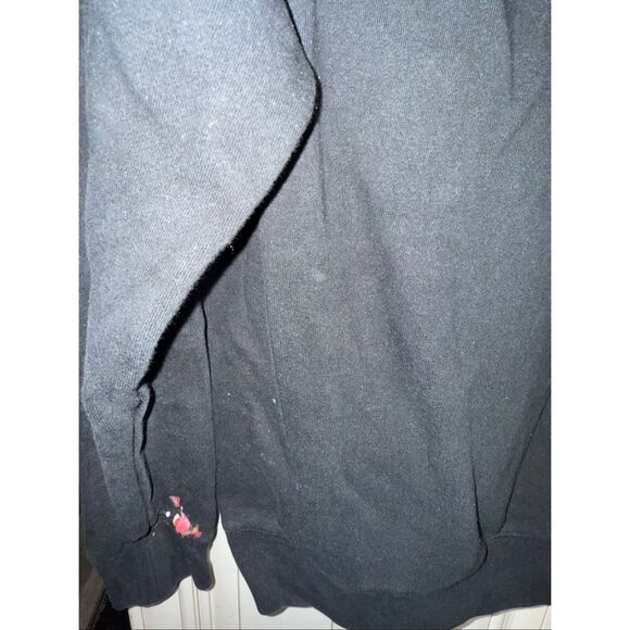 Made Hoops Men's Splatter Paint Logo Pullover Hoodie Sweatshirt Black Small - Picture 7 of 7